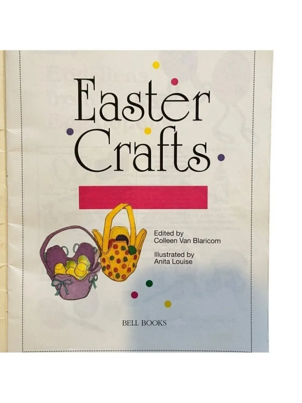 Easter Crafts by Colleen Van Blaricom Paperback very good condition